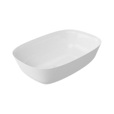 Layla white resin countertop washbowl by Bathrooms to Love