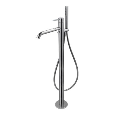 Maira floor standing bath shower mixer with hand shower in chrome DITB1098