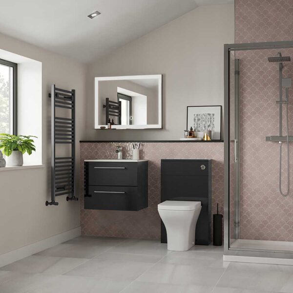 Volta wall hung 2 drawer vanity unit with basin