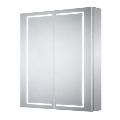 Pegasus twin door mirrored bathroom cabinet