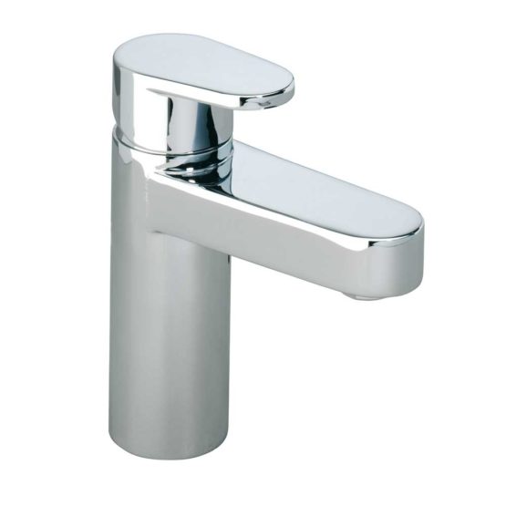 Stream chrome single lever basin mixer tap for low pressure systems