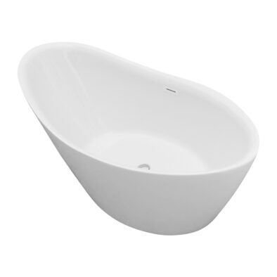 Brownsea modern freestanding bath in white acrylic - ROOM104116