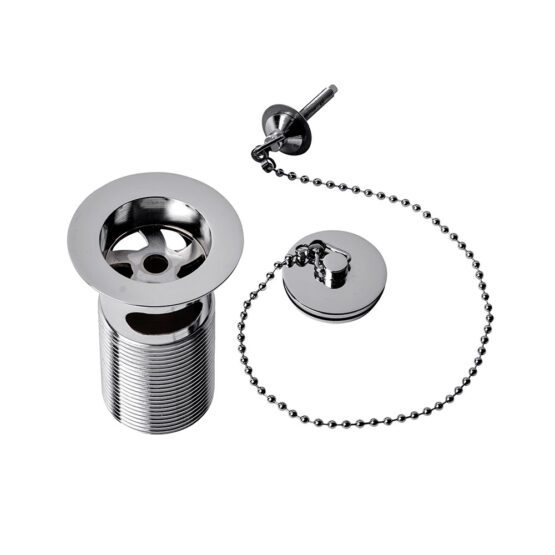 Roper Rhodes slotted plug and chain basin waste in chrome - WASTE11